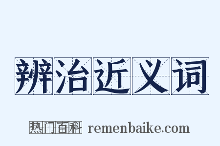 辨治近义词是什么意思的图片